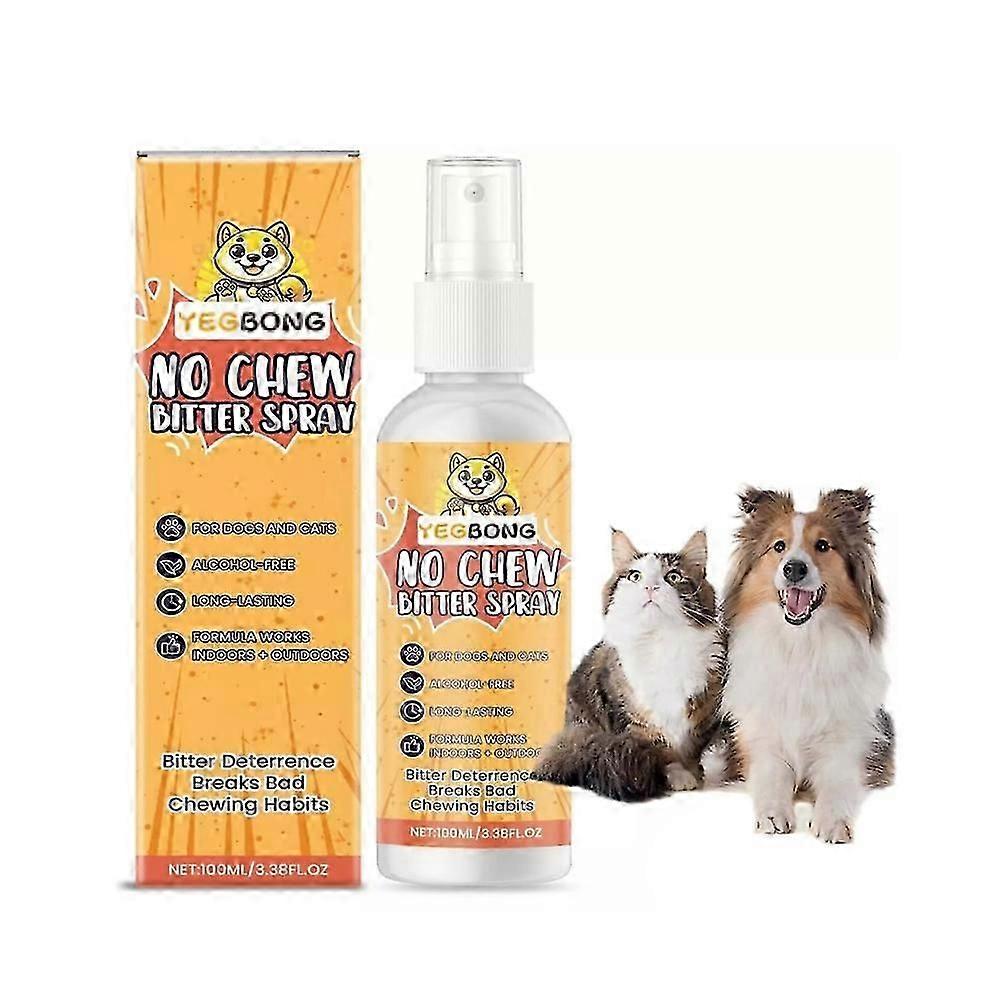 Bitter No-Chew Spray for Pets - Stops Dogs & Cats from Destructive Biting