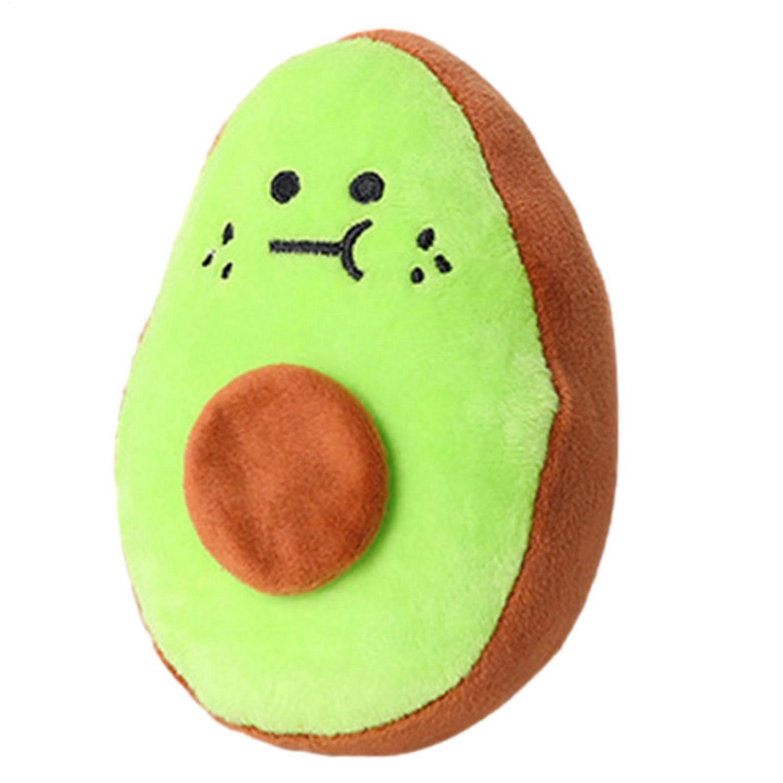 Dog Teething Plush Toy for Small Dogs - Safe Soft Fruit Design with Funny Sounds and Wrinkles for Chewing