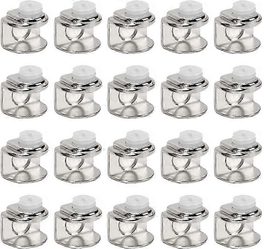 20 pièces de pinces en verre, support d’étagère en verre, support de pinces réglables pouvant installer du verre de 5 à 9 mm d’épaisseur