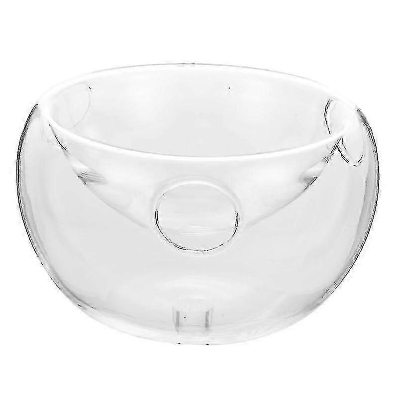 1pc Dry Ice Creative Tableware Double Salad Transparent Bowl For Restaurant