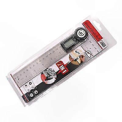 Digital Angle Finder Ruler, 200mm Stainless Steel Protractor with Dual Functionality