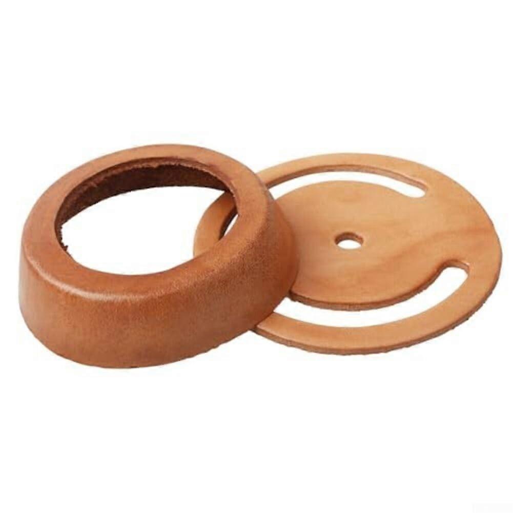 Pitcher Pump Well Kit for No 2 Hand Pump Repairs - Leather Lower Valve, Cowhide Bowl, and Check Pad Replacement Components
