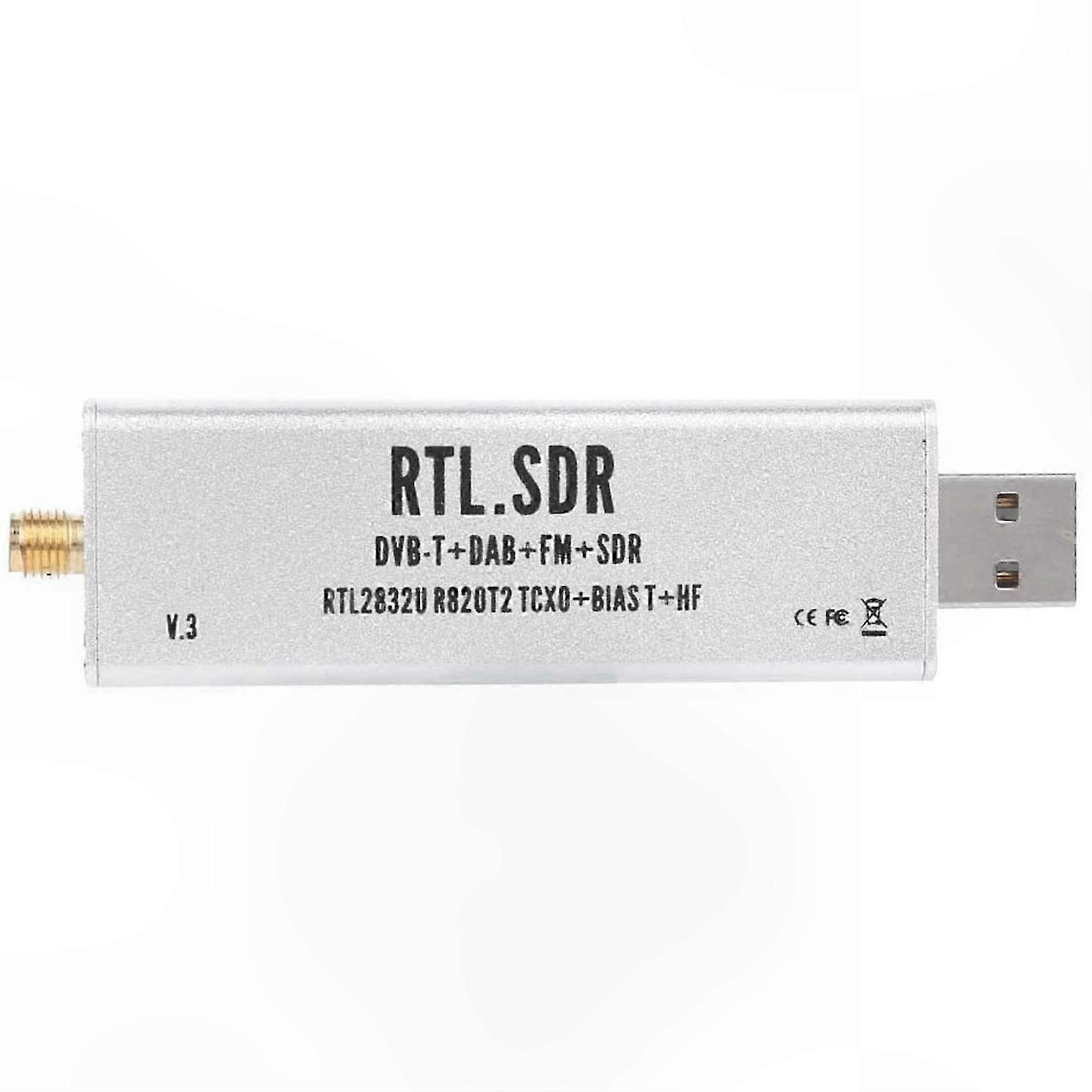Software Defined Radio Receiver, 0.1MHz-1.7GHz Frequency Range, Compatible with XP, Win10, and Android Systems