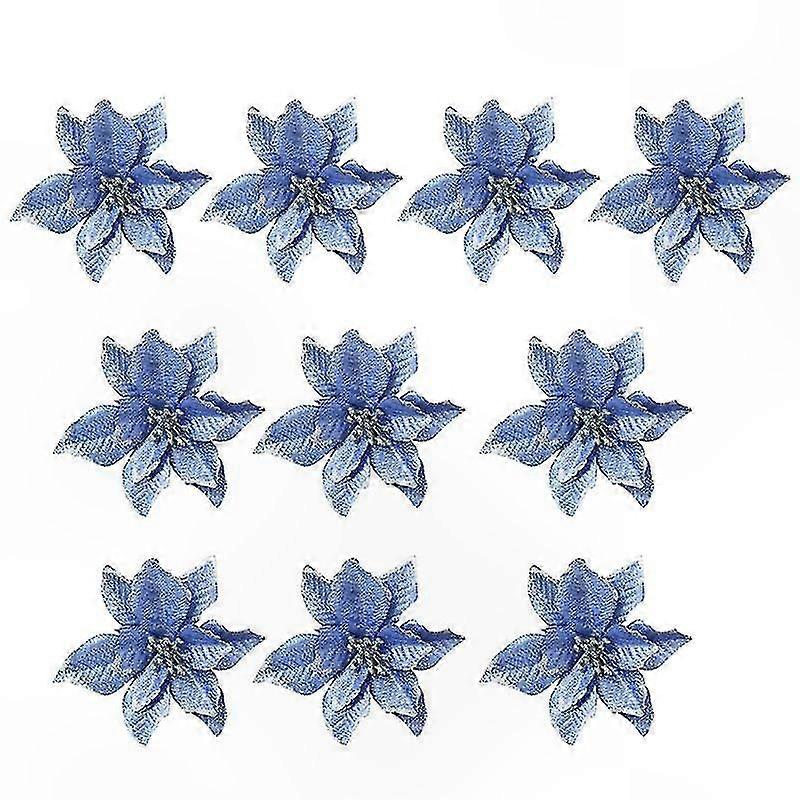 10-Piece Shimmering Artificial Flower Set