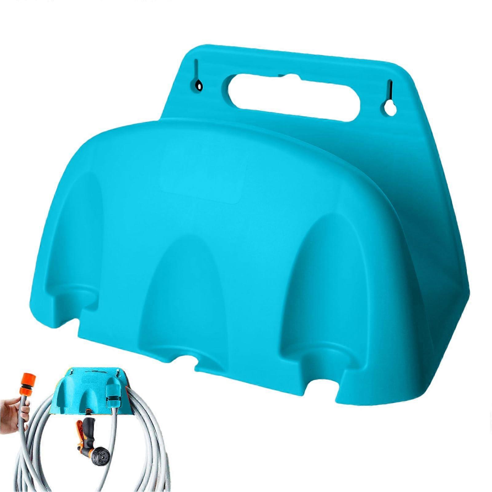 Garden Water Hose Holder Wall Mount, Heavy Duty Hose Reel Hanger Rack for Outdoor Storage, Fits All Standard Hoses