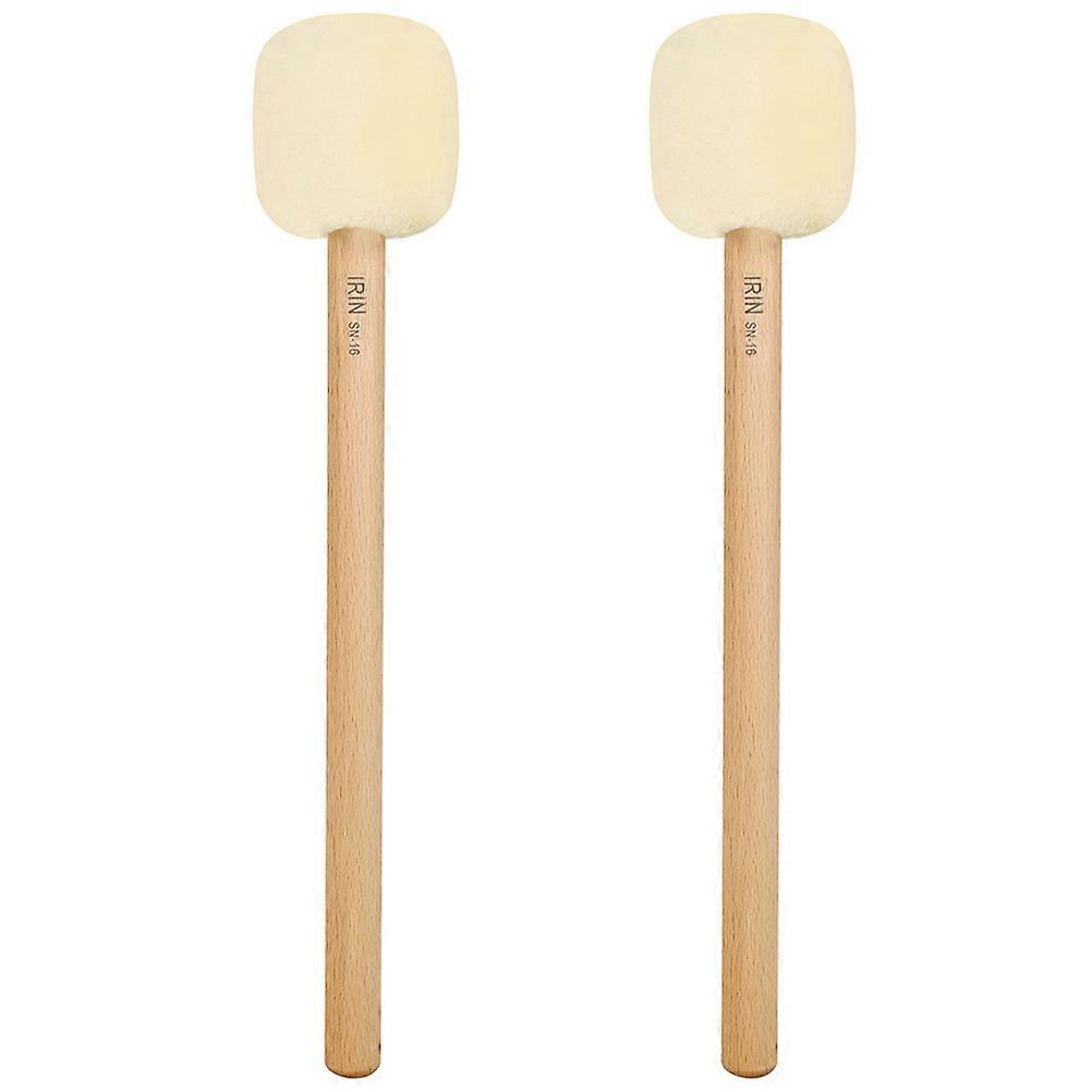 Here's a refined and professional product description based on your input:
**2pcs Plush Beech Handle Bass Drum Mallets – Lightweight Drumsticks
