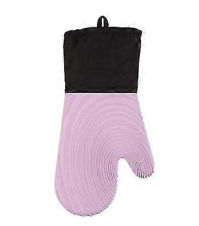 Silicone Oven Gloves Heat Resistant Non-slip Long Oven Gloves With ...