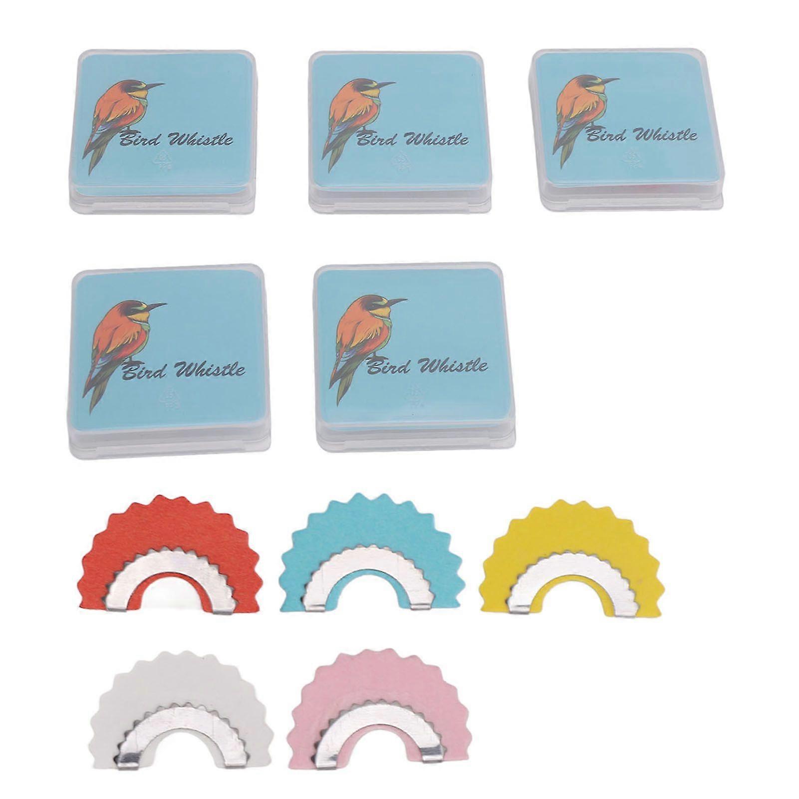 Bird Whistle 5 Colors Bird Caller Tongue Whistle Funny Tweeting Noisemaker Toys for Family Gathering Party
