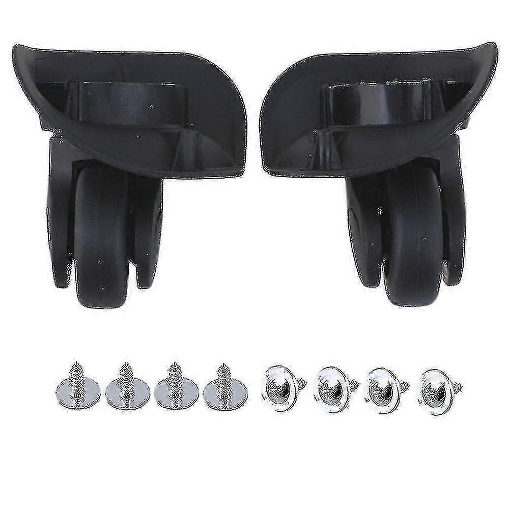 1pair 91x107x49mm حقيبة سفر سوداء كبيرة 360sevolvevel عجلة