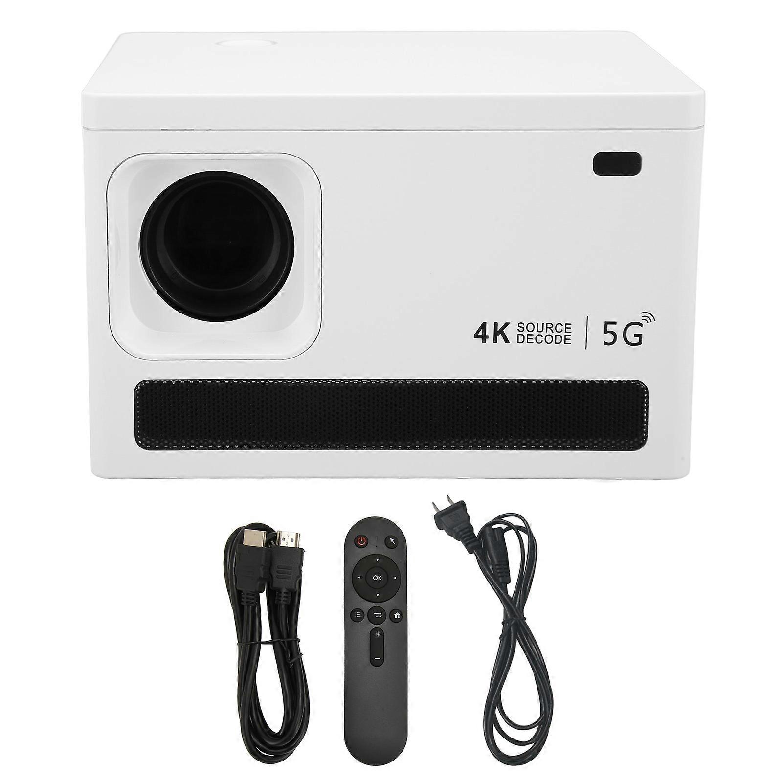 Mini Projector for Android 9.0 1280x720 HiFi WiFi Multimedia Projector US Plug
