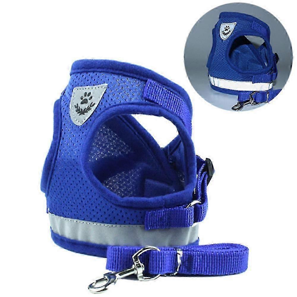Escape Proof Cat Harness and Leash Set Secure Adjustable Vest for Outdoor Walking Safety