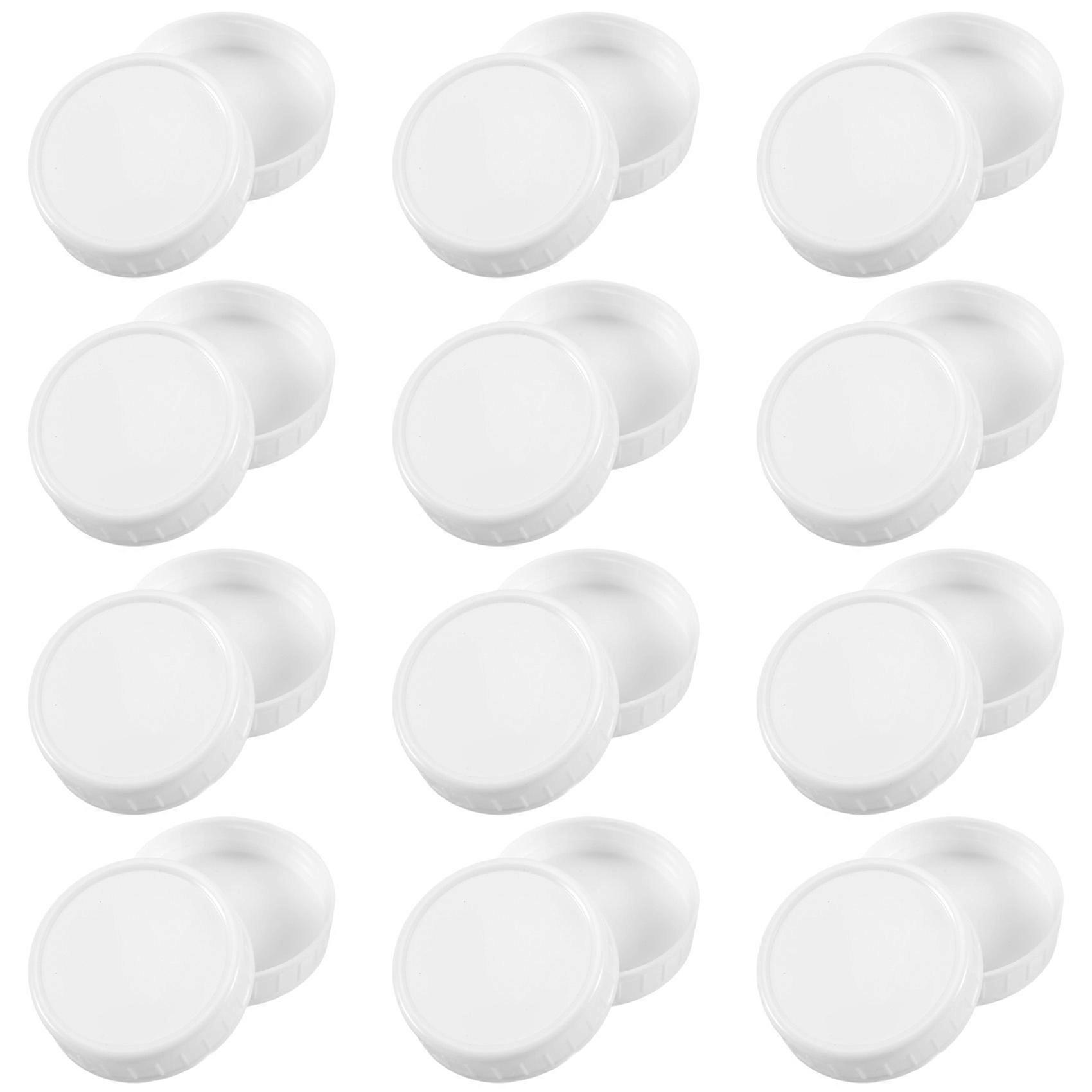 Regular Mouth Lids for Mason Jar Lids Plastic Storage Caps for Mason Canning Jars and More, Standard