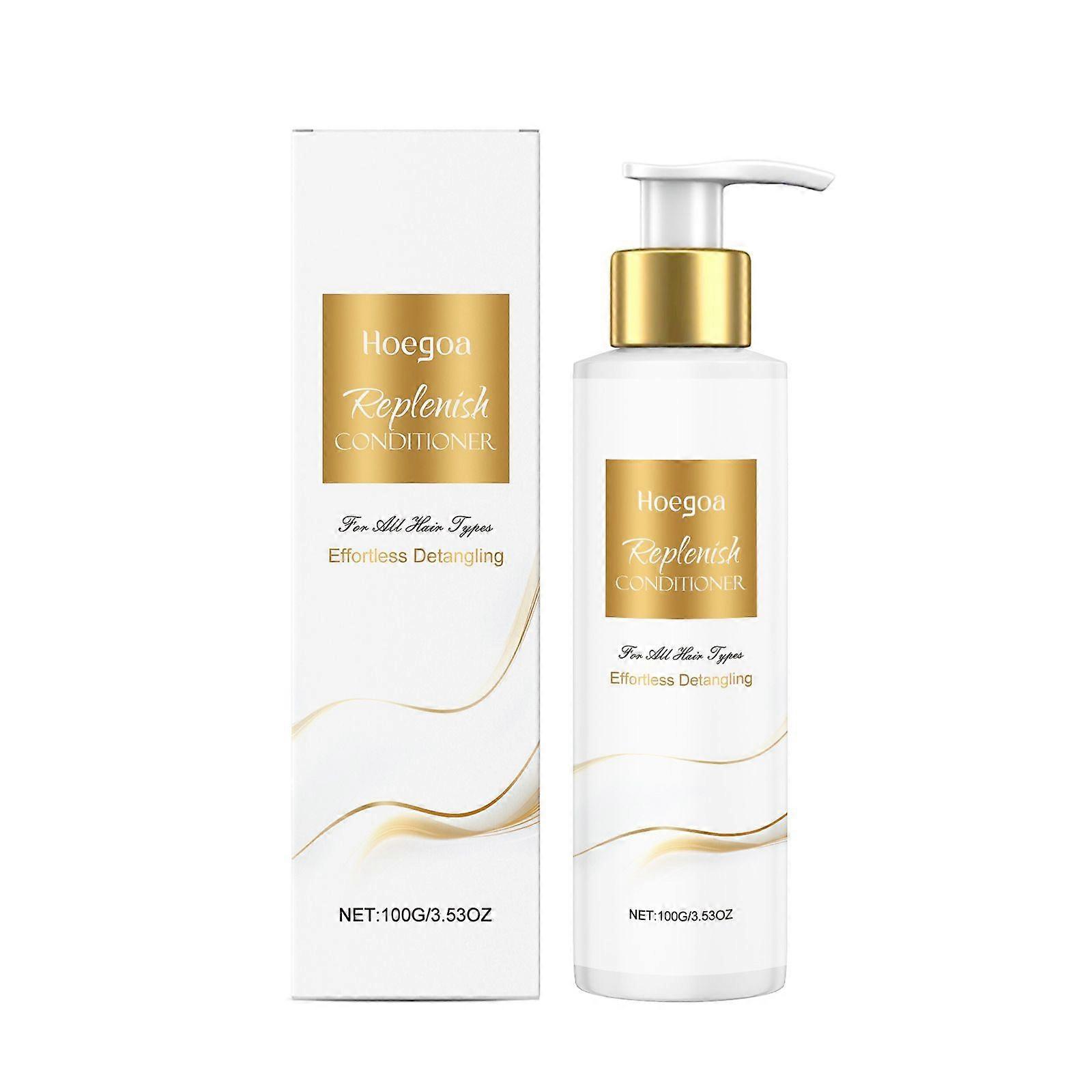 Replenish Conditioner - Deep Hydrating, Natural Formula for Elasticity & Detangling, Silicone-Free, Paraben-Free, Color-Safe, Smoothes, Nourishing, 10