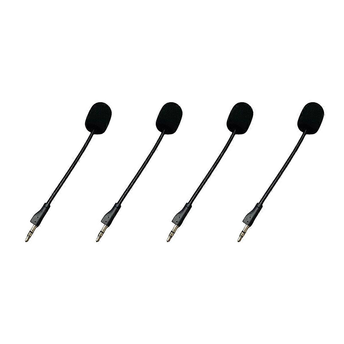 Replacement 3.5mm Microphone for PRO G PRO X Gaming Headsets E-Sports Game Mic Bendable Game Mic 4Pcs