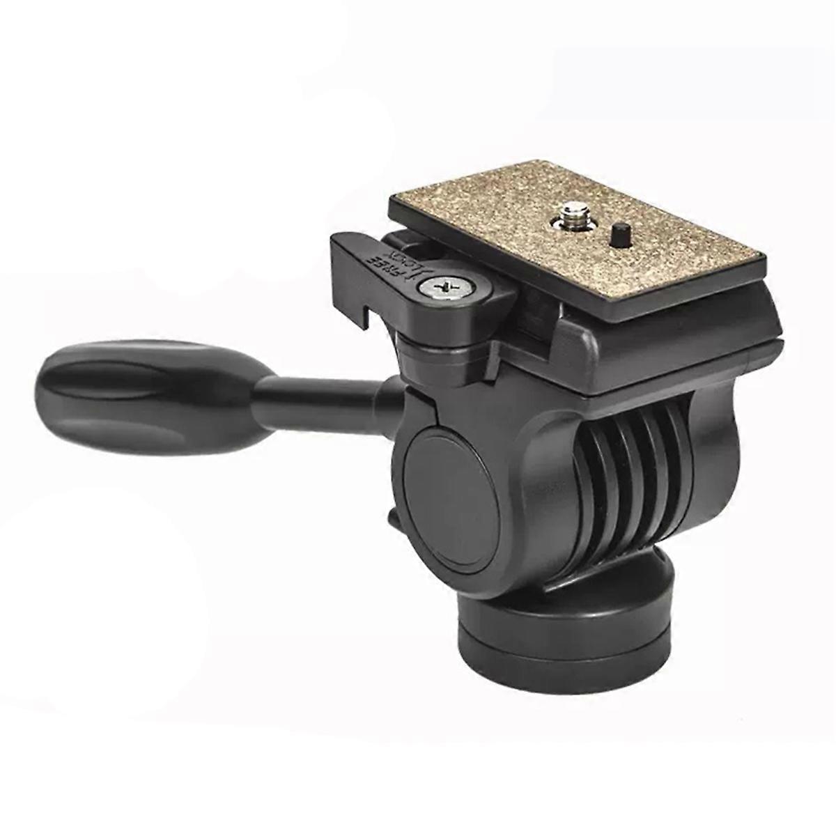 Video Camera Head Hydraulic Professional Damping Quick Release Plate Overhead Horizontal Vertical Tripod Head