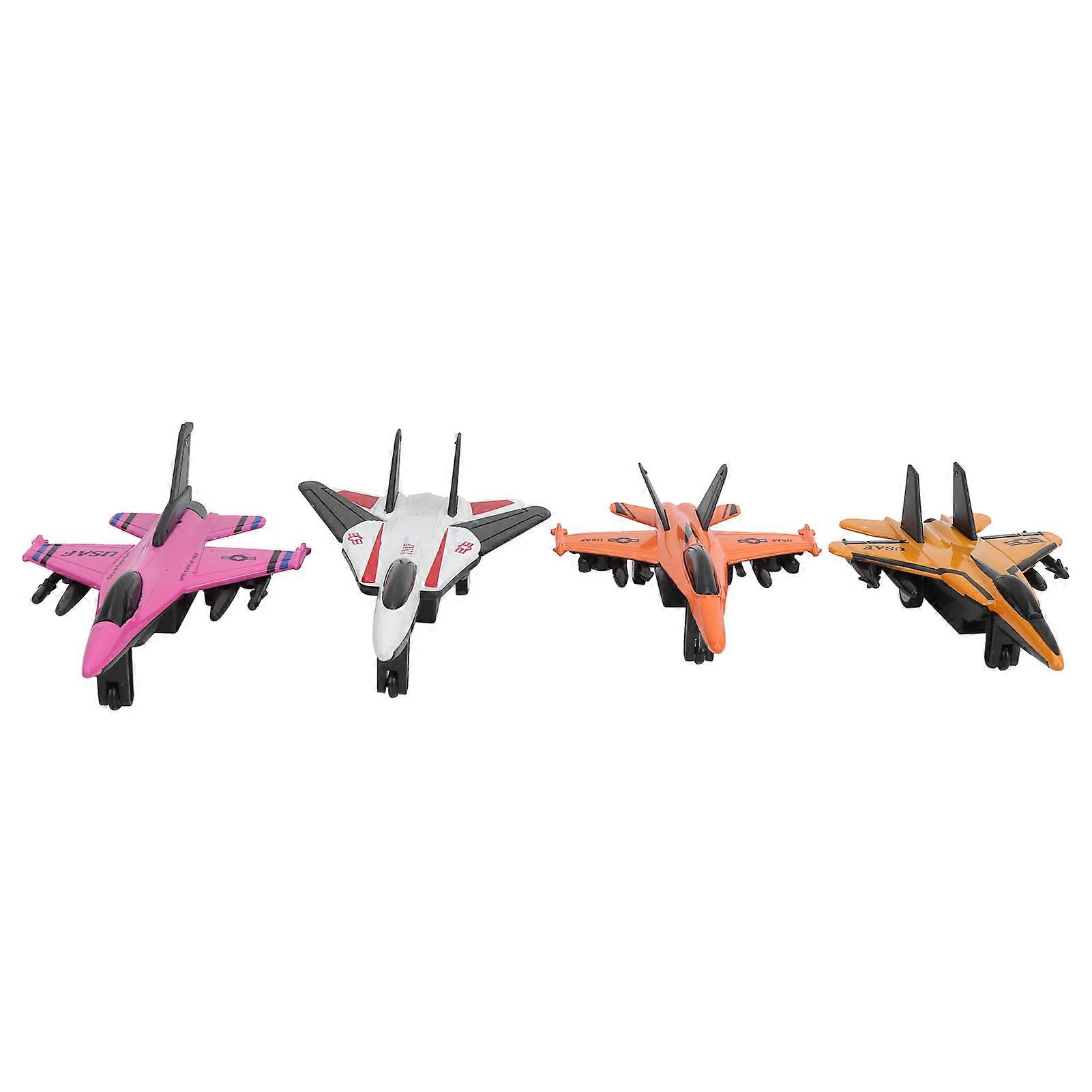 4Pcs Fish Type Pull Back Airplane Toy Models for Kids Flying Gift