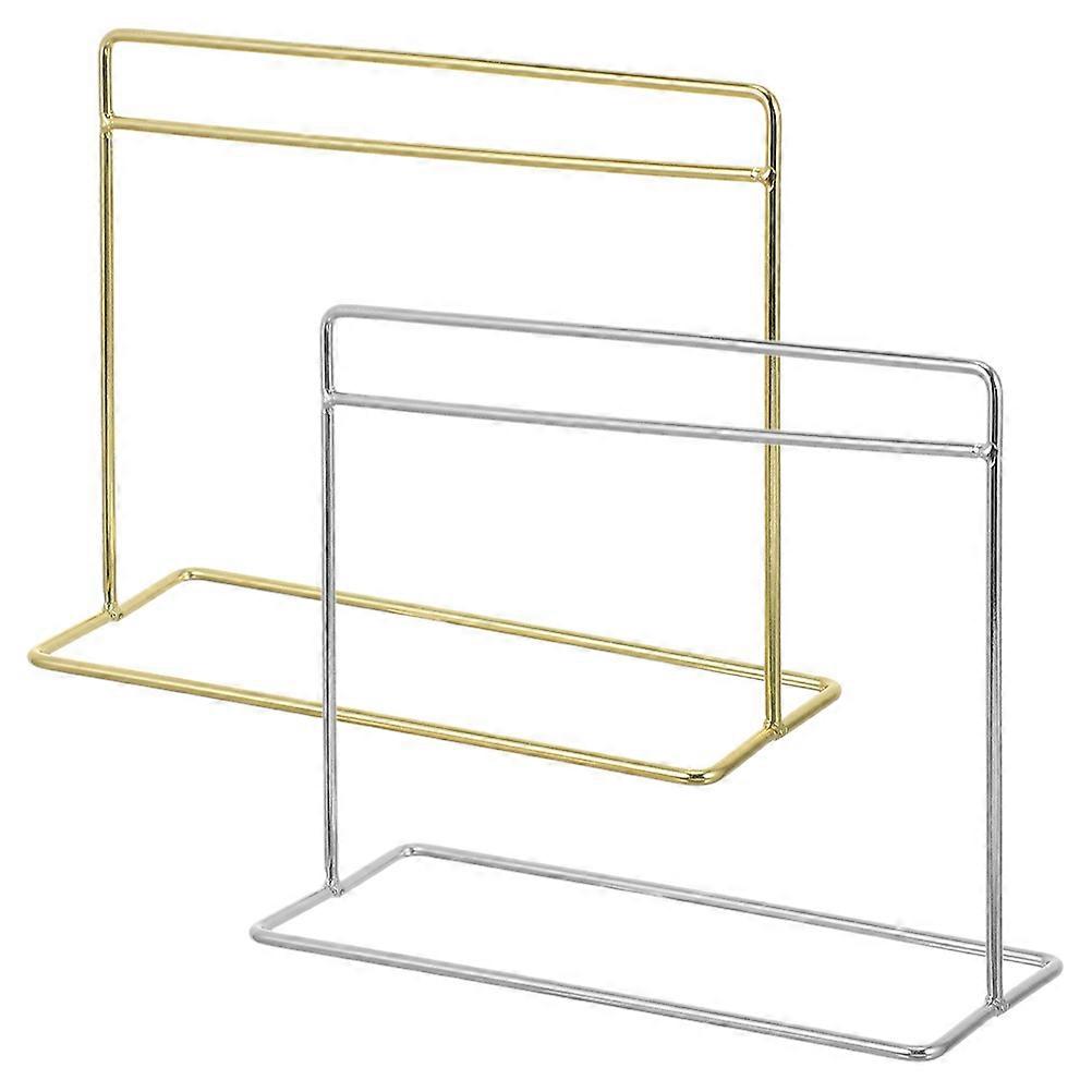 Doll Clothes Rack Mini Clothes Rack for Storage 2Pcs Assorted Color Iron