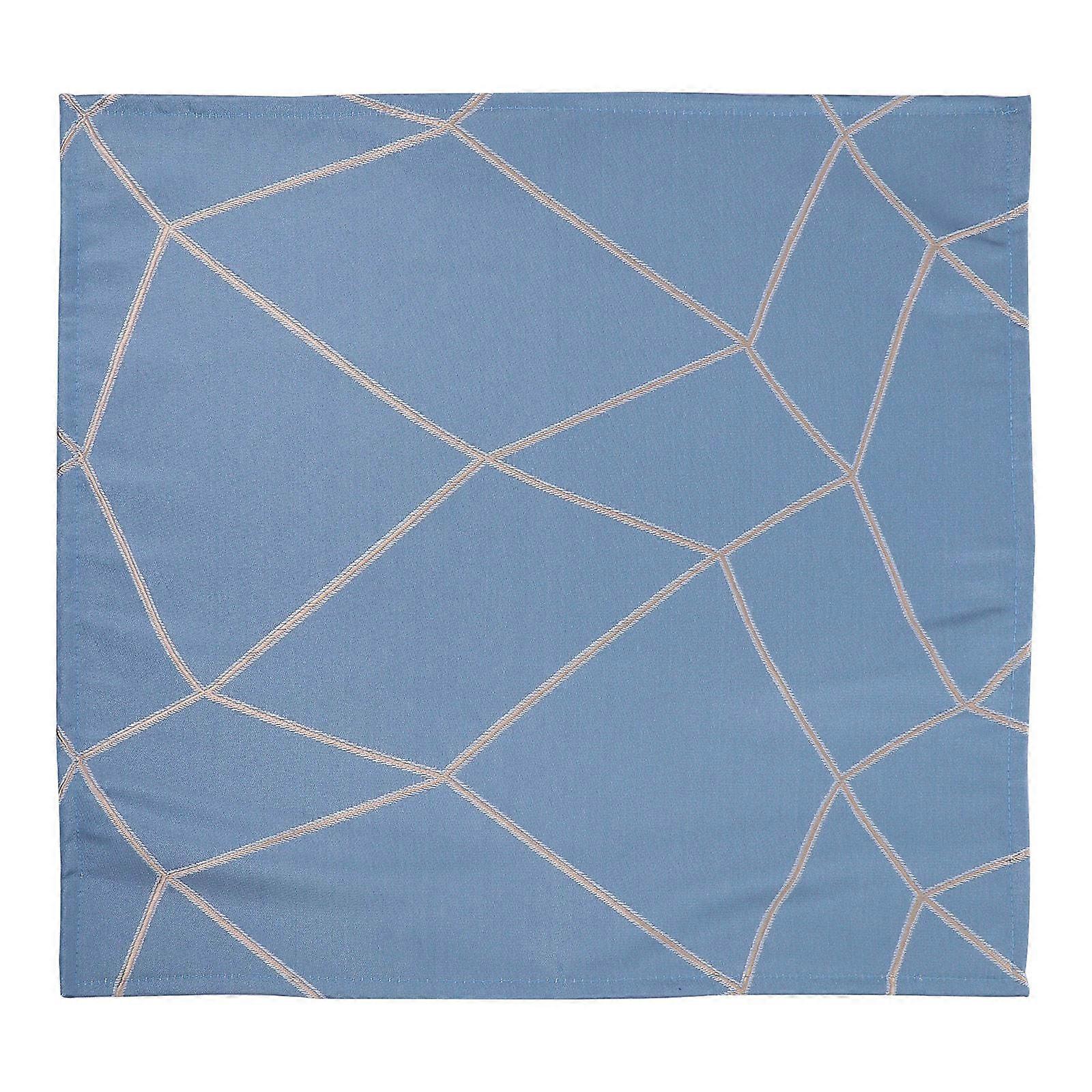 Reusable Napkins European Style Printed Hand Towel Dining Napkin Family Meals Blue Polyester Thickened Single Layer 1Set