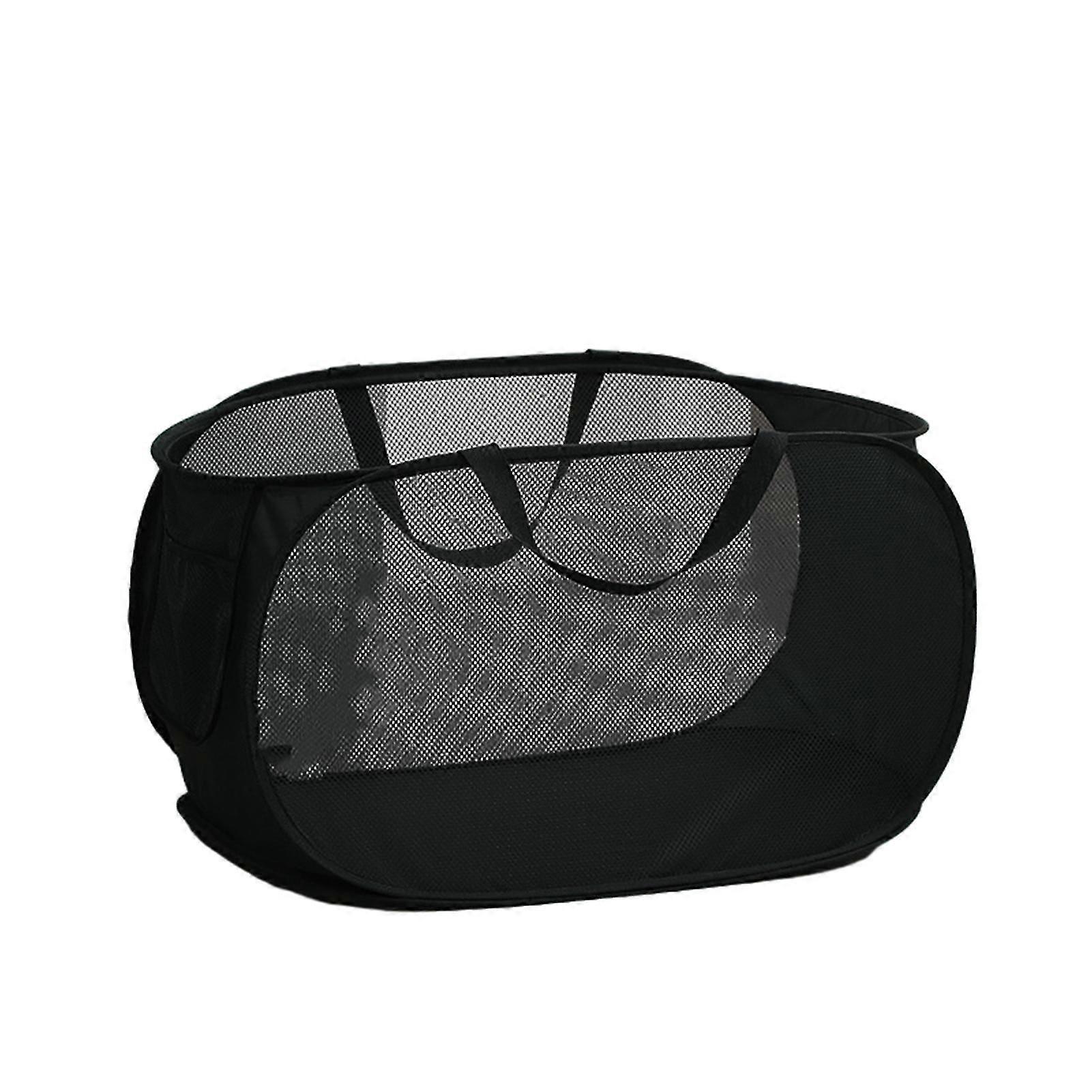 Folding laundry basket with partitions large capacity storage for home