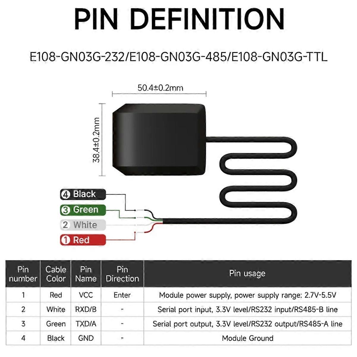 GNSS Module MultiMode Satellite Position Navigation BDS GPS GLONASS E108-GN03 Series Low Power Cons