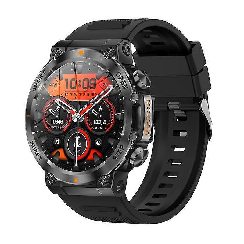 Smartwatch AK61 400mAh Large Battery Bluetooth Calling Outdoor Chronus with Sleep Tracking (Chronus Black)