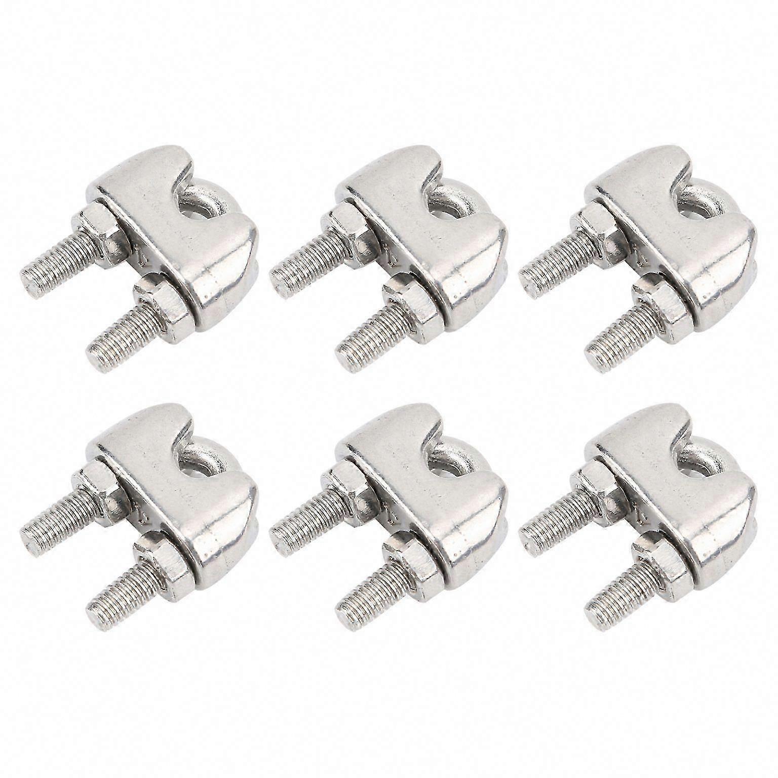 M4 Wire Rope Clamp Stainless Steel Rope Fixing Chuck for Rigging