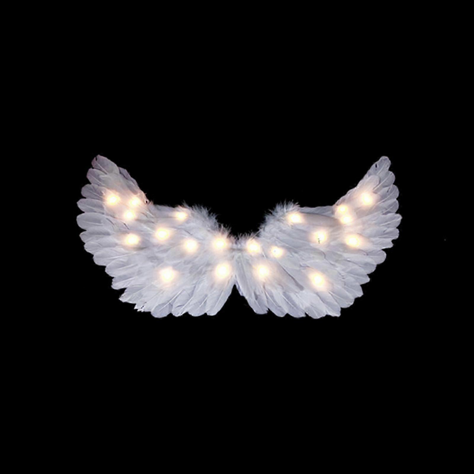2023 Novas Asas de Anjo, Ilumine Asas de Anjo e Halos Com Luzes Led