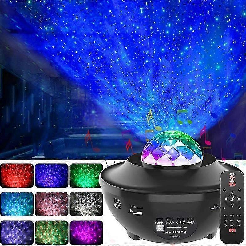 Starry Night Lamp Light Bluetooth-compatible Remote LED Star Light Projector Light
