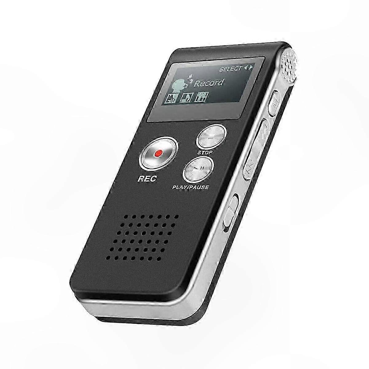 Digital EVP Recorder with Voice Activation USB 8GB Memory Black