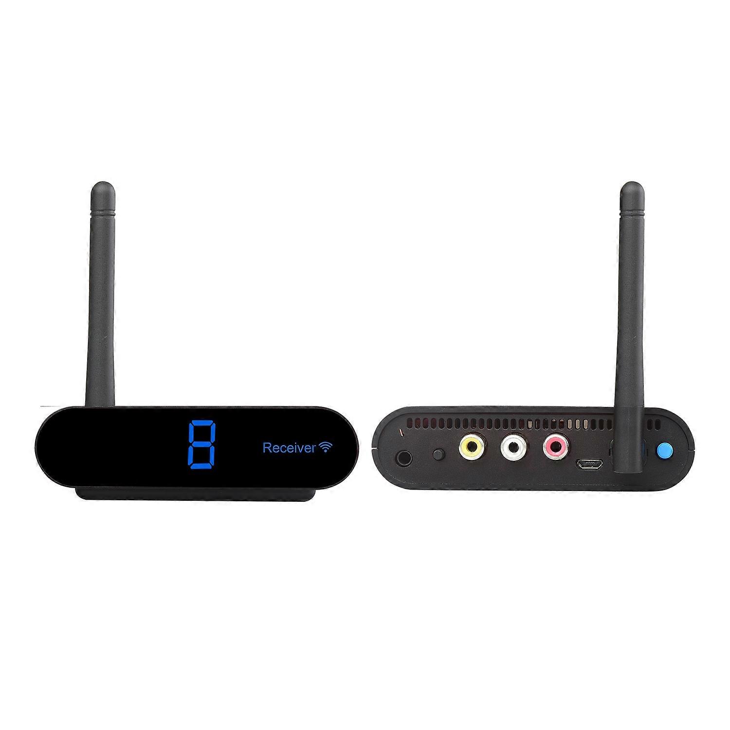 MEASY AV230 2.4GHz Wireless AV Signal Transmission Set 1 Transmitter 2 Receivers Support IR Remote