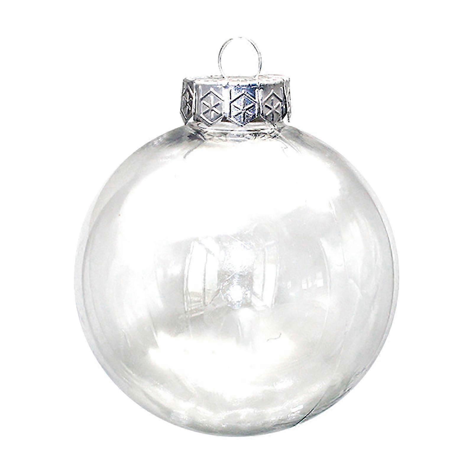 Cedar Garland with Transparent Refillable Plastic Decorative Balls for DIY Christmas Balls - Three Sizes Available