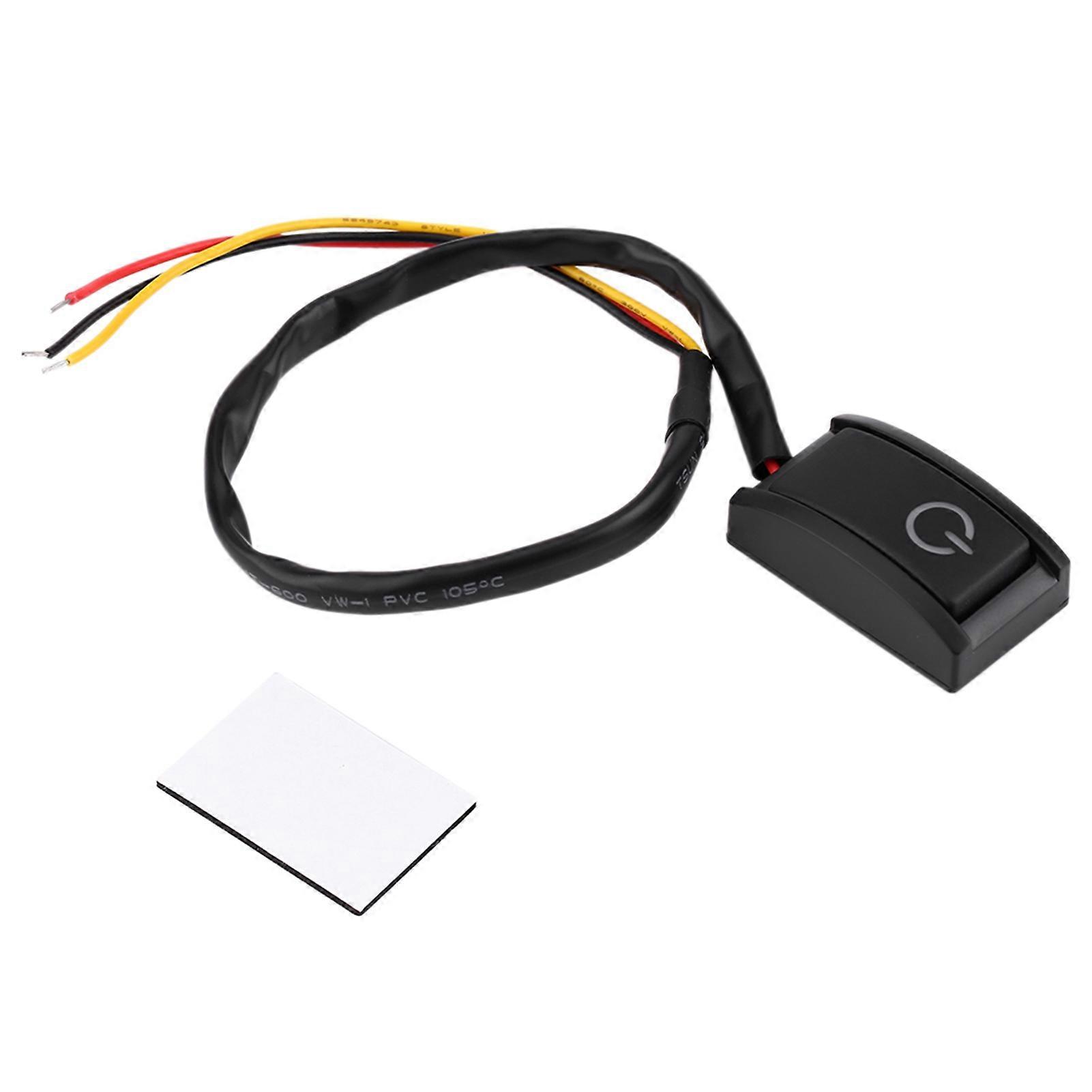 12V DC 200mA DIY Car Adhesive Push Button Switch On/Off