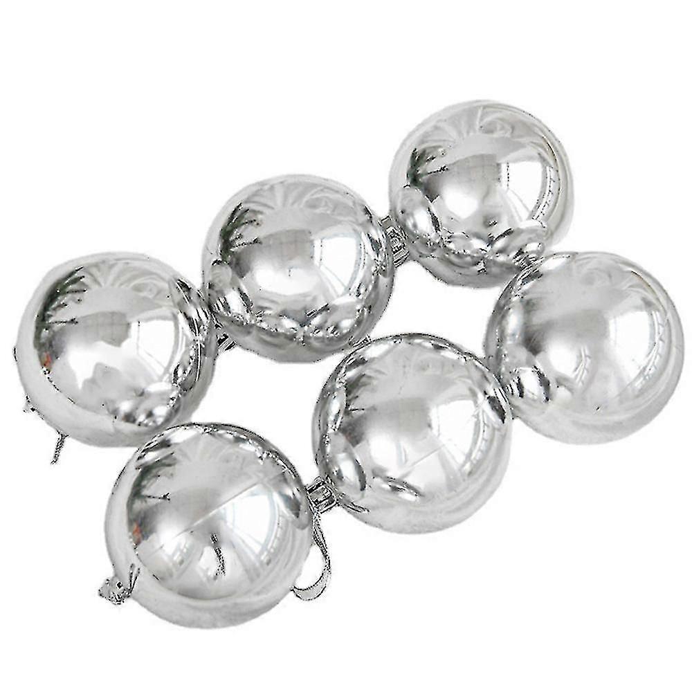 Christmas Ball Ornament Set For Xmas Tree, Shatterproof Decorations For Holiday, Party, - Silver.