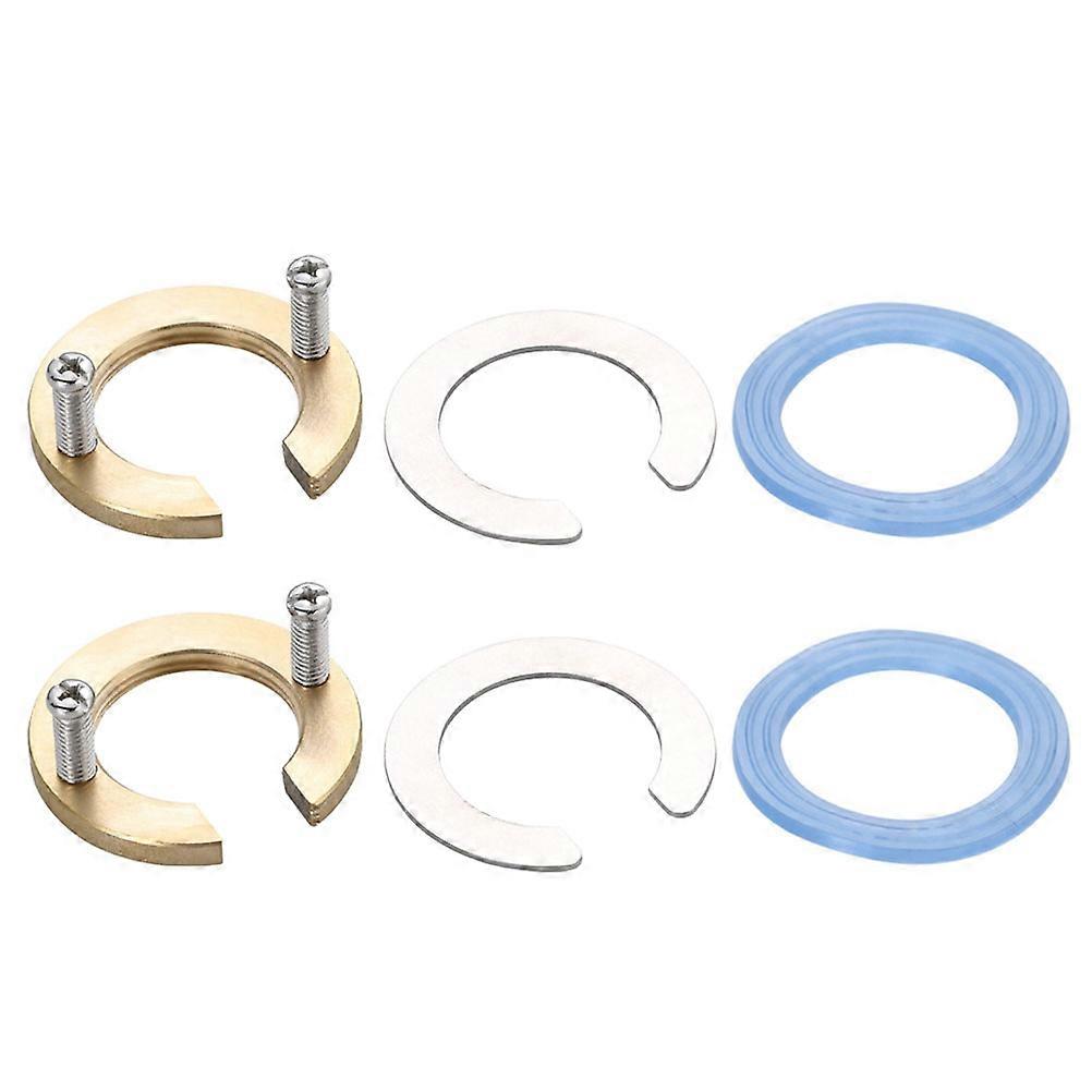 Faucet Fastening Circlip Faucet Nut for Basin Repair 4Sets Silicone Metal