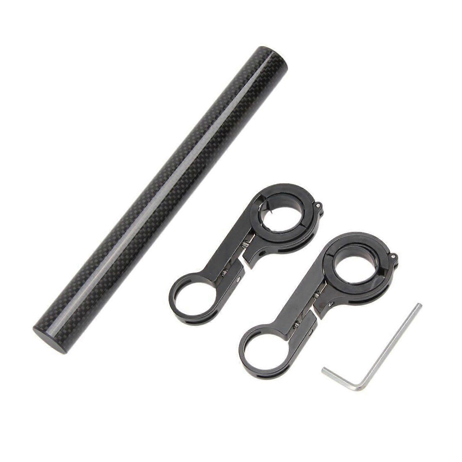 Bike Handlebar Extender Strong Clamping Force Black Bike Extension Frame for 30mm Horizontal Handles