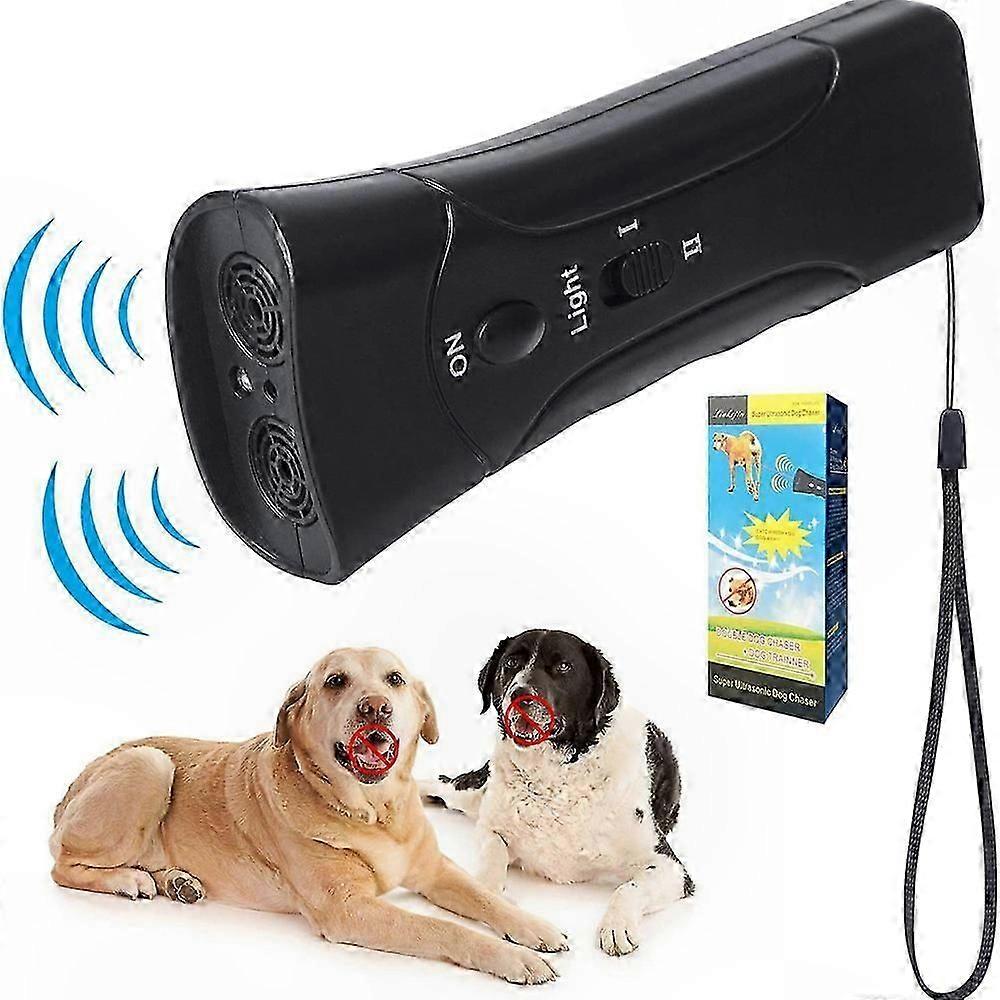 Ultra Dog Training Device, 30Ft Range, 3-in-1 Bark Deterrent with LED Light, Anti-Bark Tool for Dogs, Pet Behavior Aid