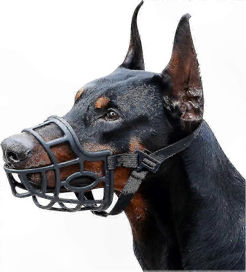 Large Dog Basket Muzzle with Breathable Design, Size L