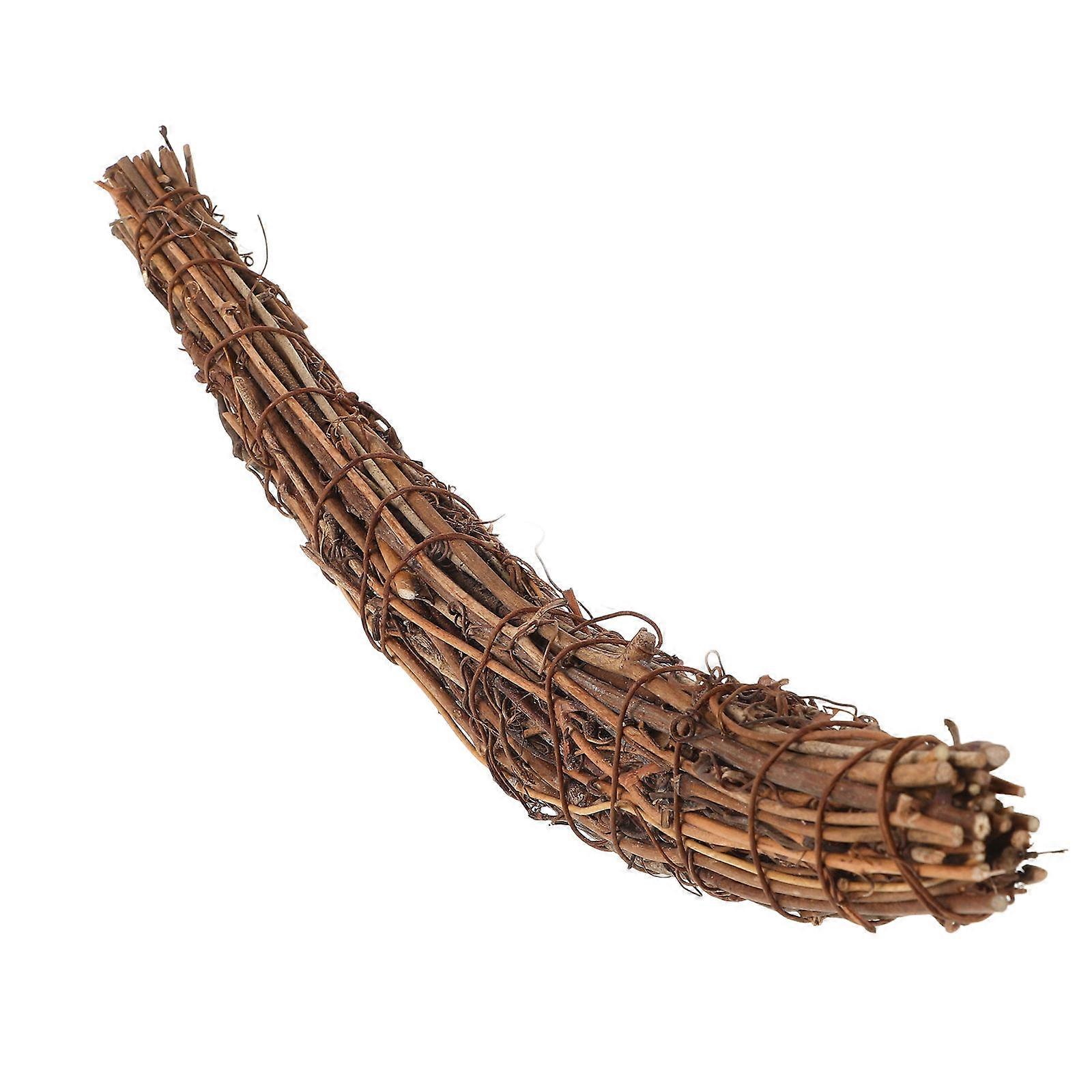 Grapevine Wreaths for Crafts 5Pcs Hand Woven Rattan Moon Shaped Wreaths