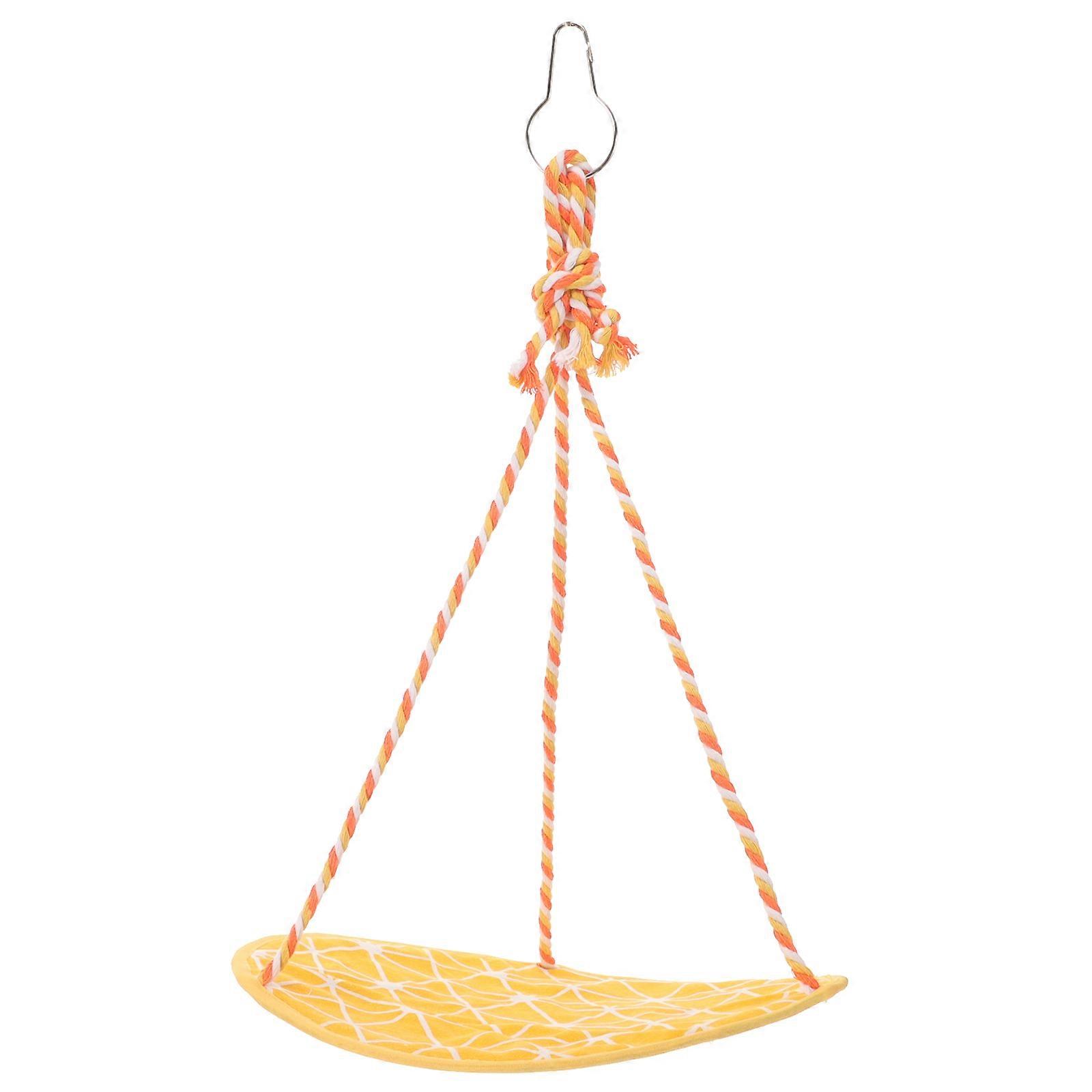 Hammock For Bearded Dragons Reptile Hammock Swing Bed Handmade Lizard Toy Assorted Color Elevated Swing Bed Entertainment 1Pcs