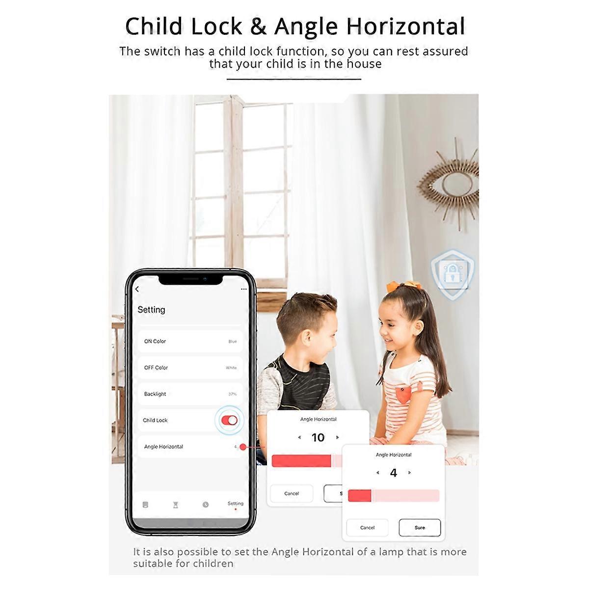 Tuya Zigbee 3 Gang Dimmer Light Switch Remote Control (B)