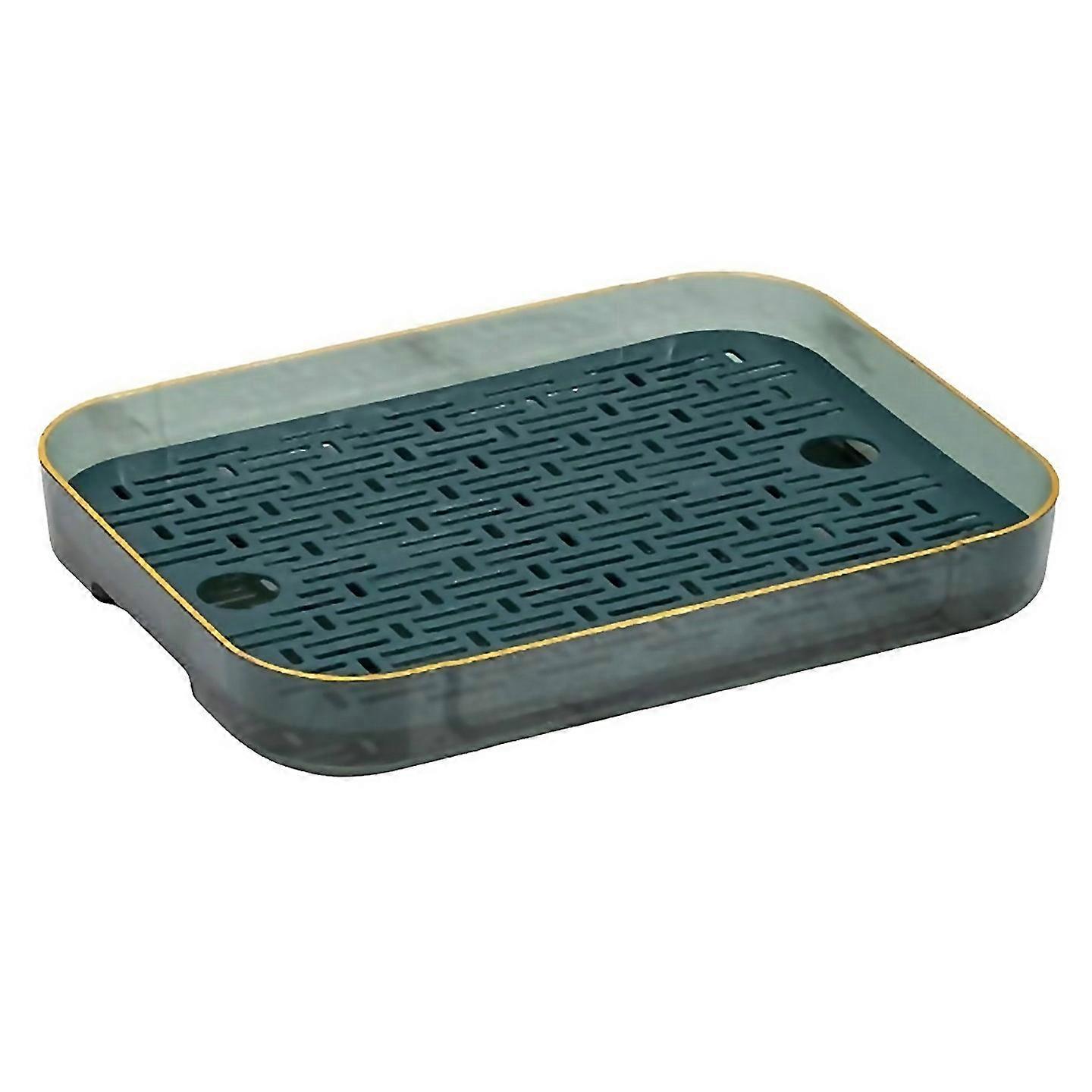 For Double Layer Drain Traytea Tray Fruit Traygreen Transparent