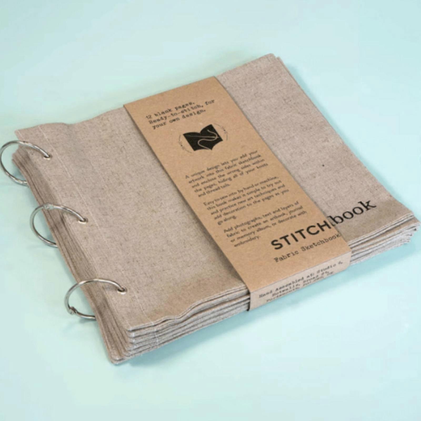 Blank Fabric Sketchbook with Folding Design, Compatible with Wuxinga, Portable Art Diary for Painting & Writing