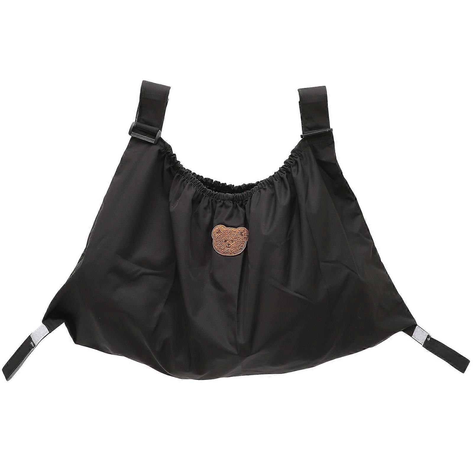 Pushchair Hanging Bag Stroller Accessories Traveling with Babies Black Polyester Organizing 1Set
