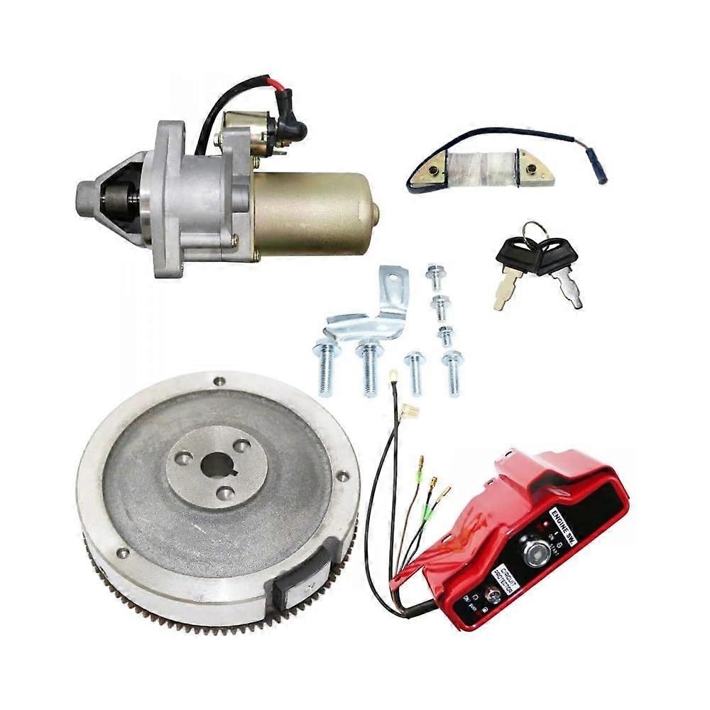 Electric Start Kits For Lifan 173F 177F GX270 GX240 Generator Housing Starter Motor Flywheel Charge Coil Switch