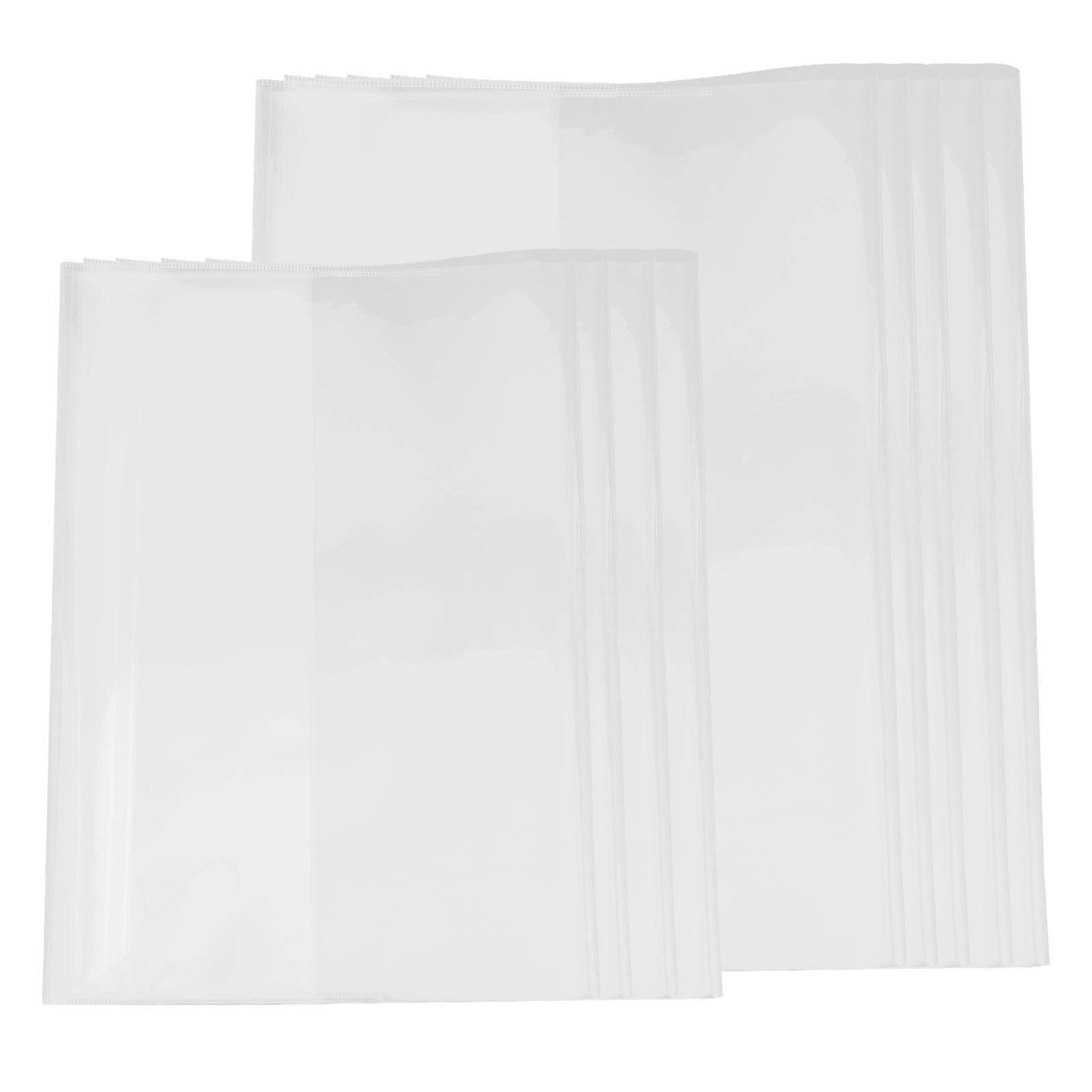 Transparent Book Cover For Textbooks 80 Pcs Scratch Protection Ideal For School Use Rectangular