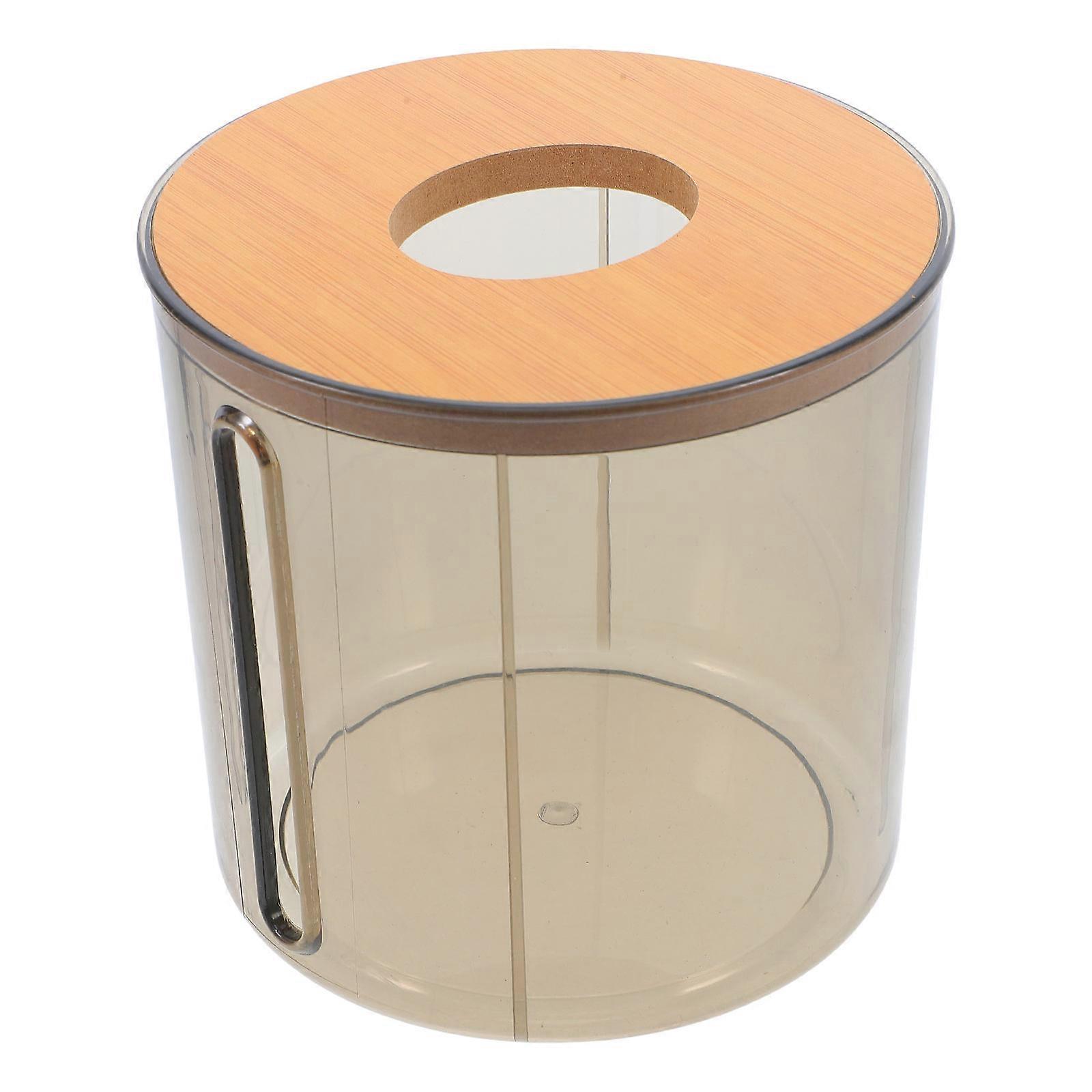 Natural Elegance Round Tissue Box Cover For Home Use Dustproof And Space Saving 3Pcs