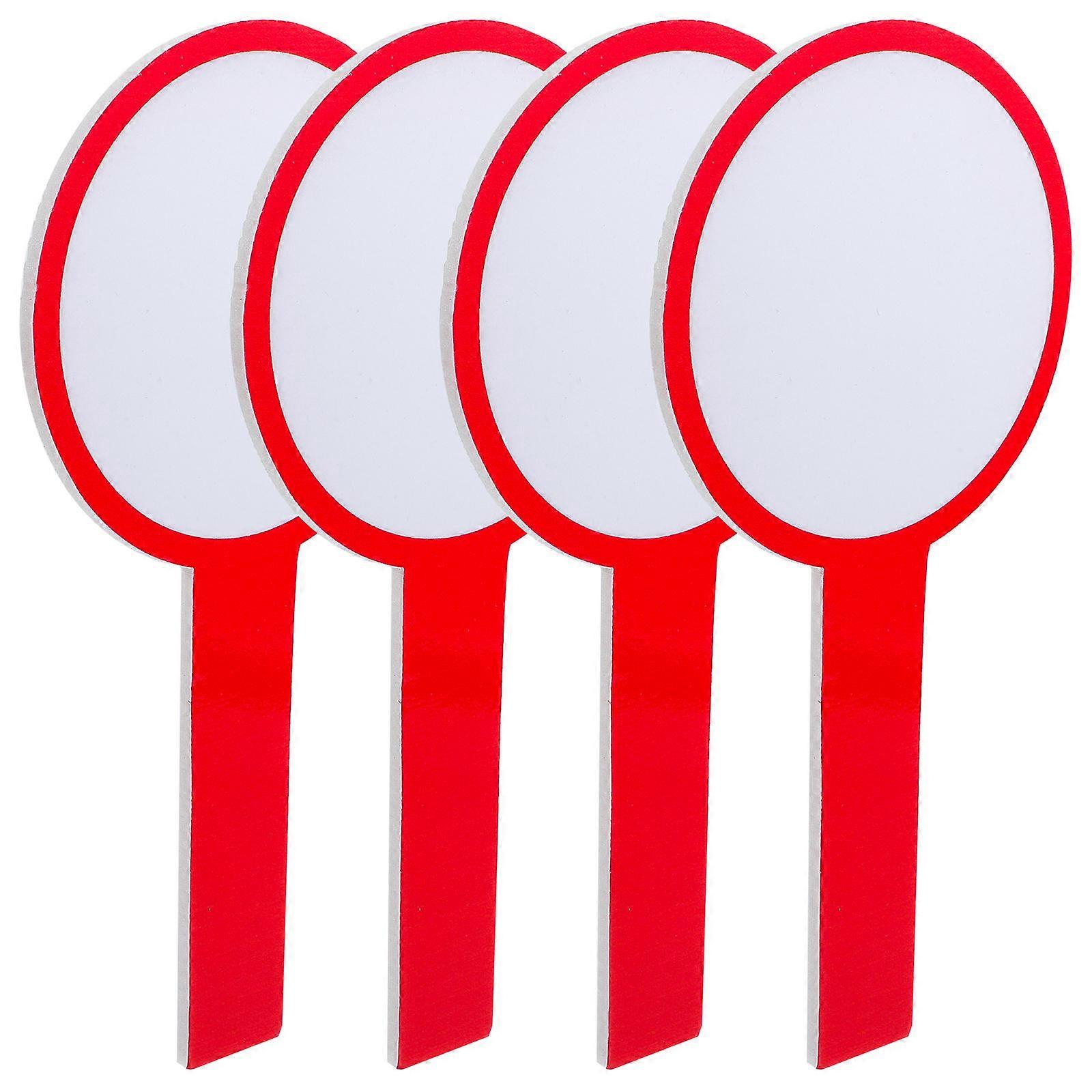 Blank Scoreboard 16Pcs Erasable Writing Boards For Teachers Students Home Events With Portable Red 30x15cm Size