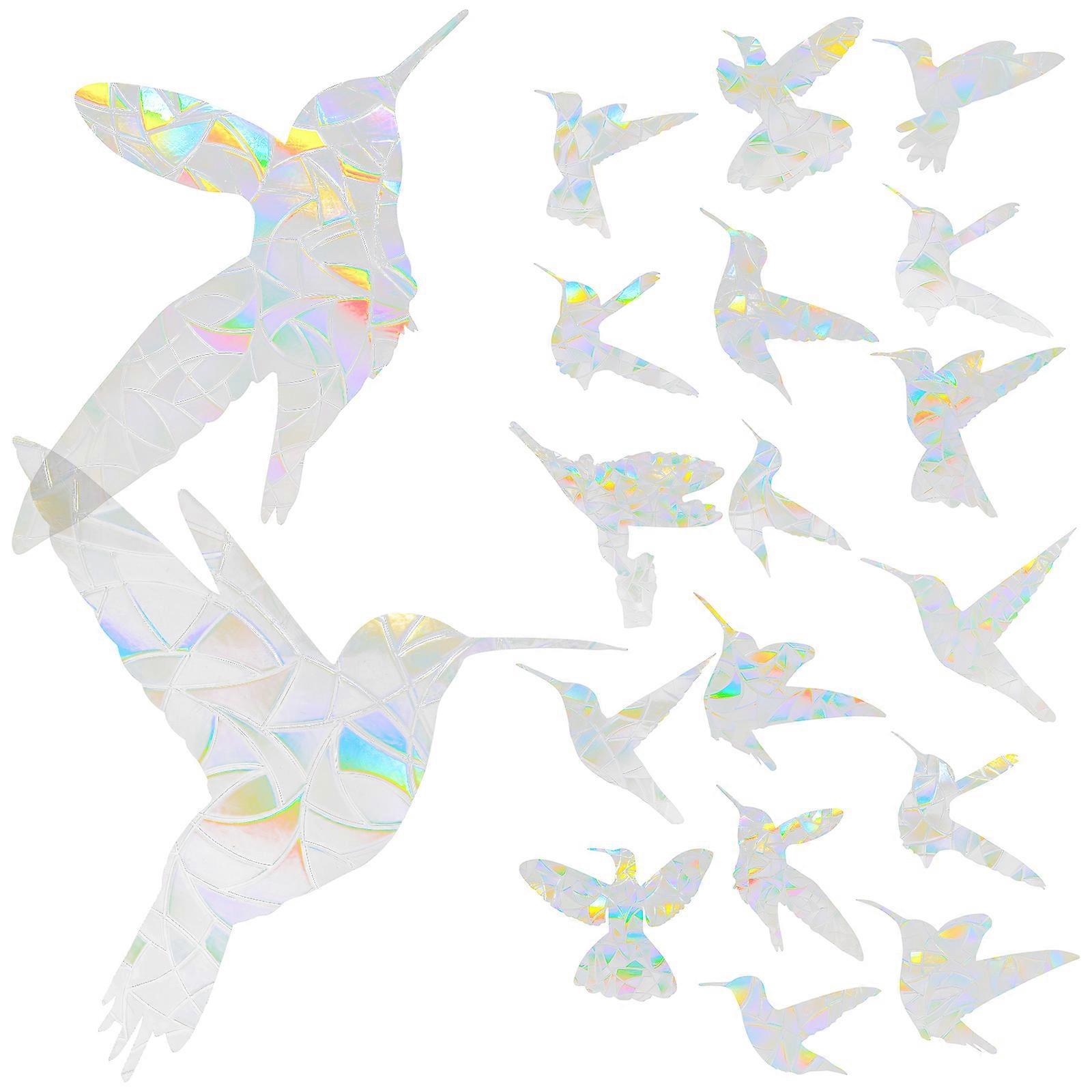 Bird Decals For Window Safety Bird Lovers PVC Glue-Free Design 3 Sets