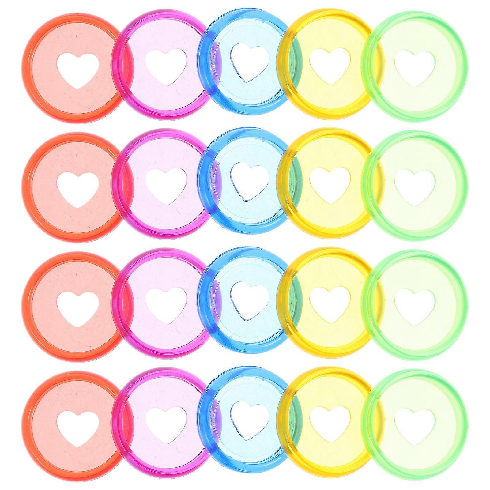 Discbound Discs Plastic Binding Discs for Planner 100Pcs Round Design