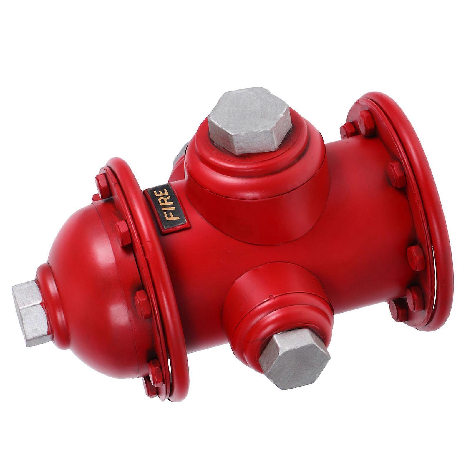 Vintage Iron Fire Hydrant Decor Fire Hydrant Statue Decoration 2Pcs